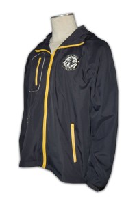 J289 contrast colour zipper windbreaker jackets, custom zipper windbreaker jackets, custom team jackets